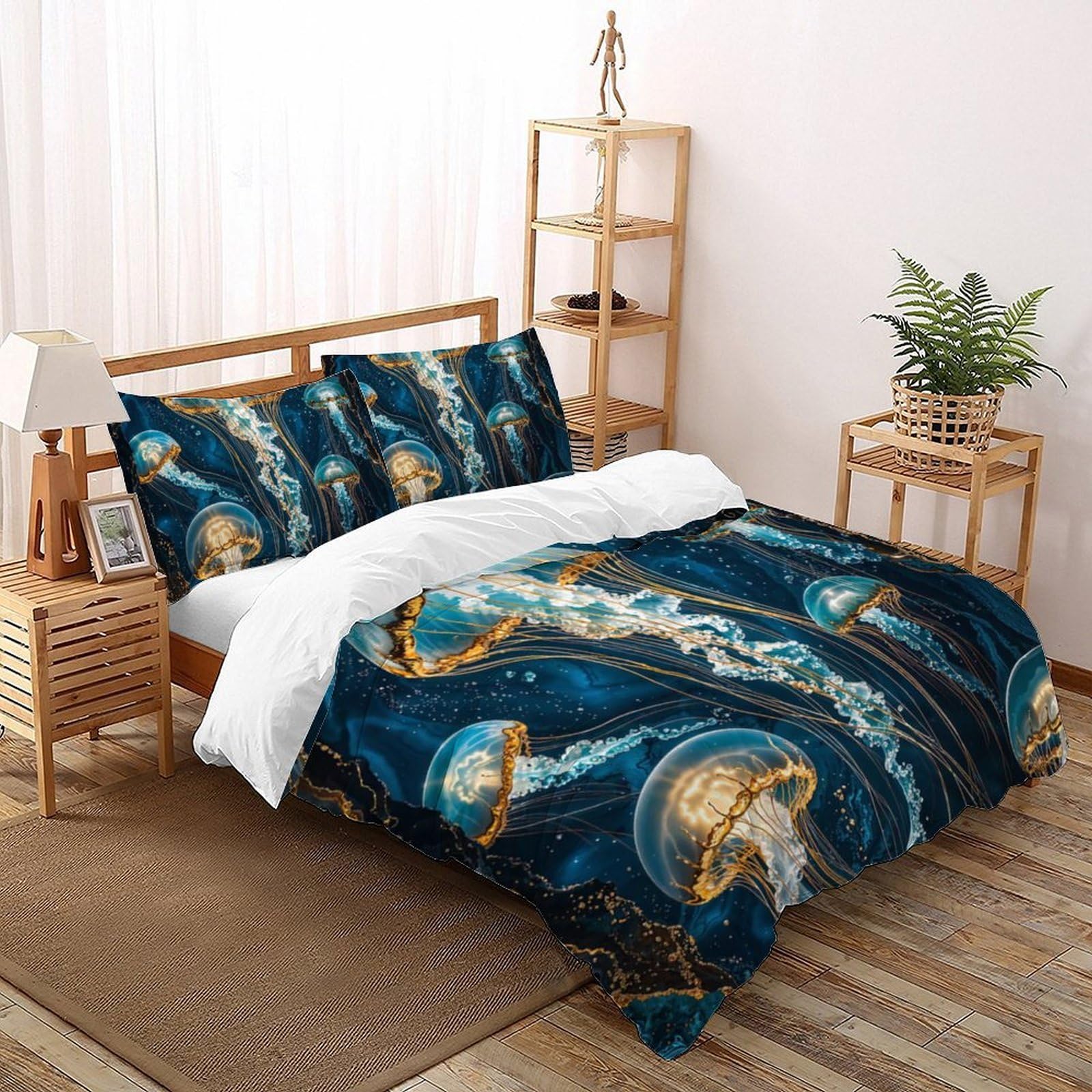 Housse de couette 3D enfants lit king size 220x240 fermeture éclair