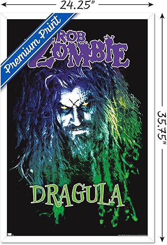 Miniatura 3 de Trends International Rob Zombie - Póster de pared de Dragula, 22.37 x 34.00 pulgadas, versión enmarcada en blanco