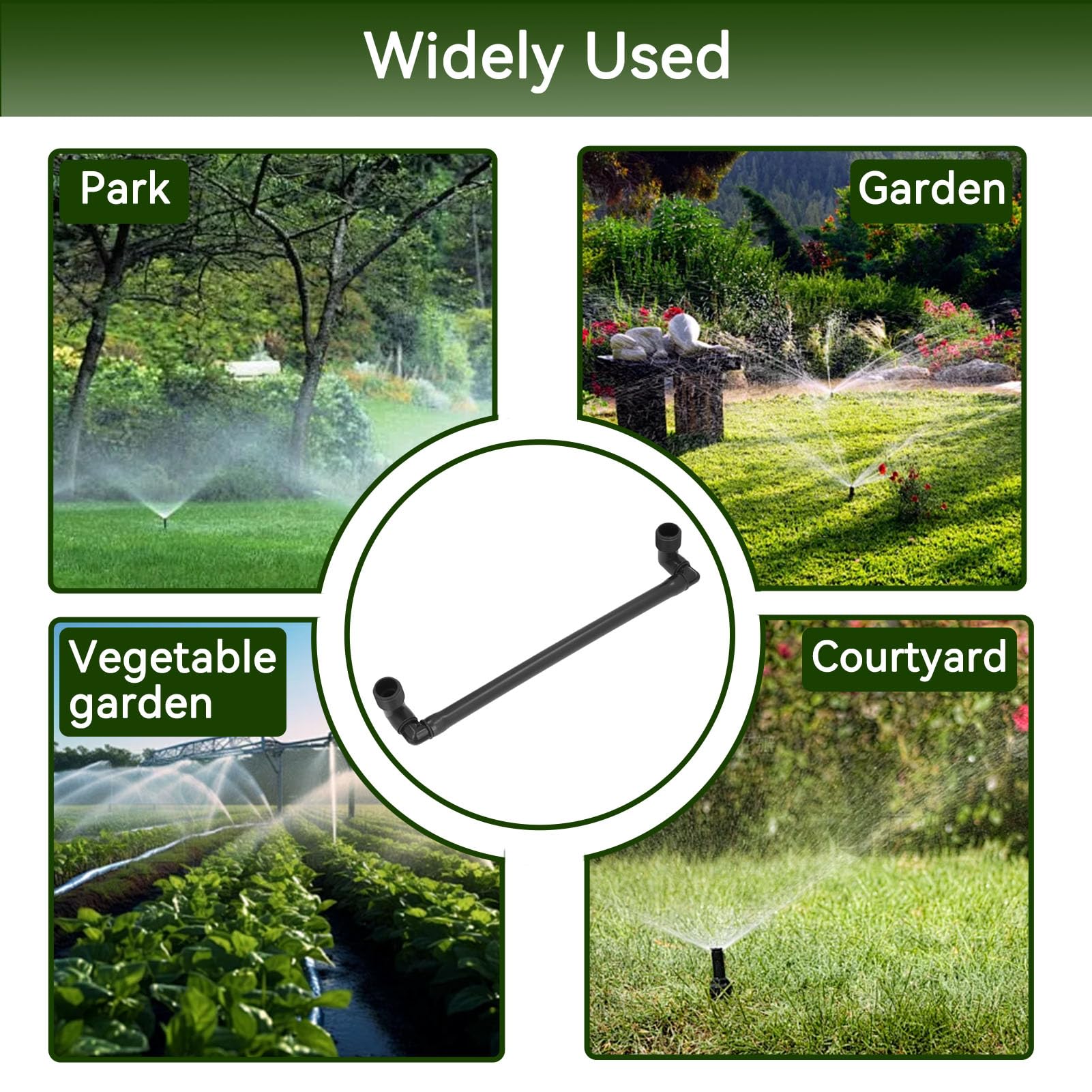 Irrigatori da giardino per prato, 5 pezzi G3/4 filettatura esterna Swing Joint tubo girevole Swing Joint Assembly strumento di irrigazione del prato, accessori per irrigazione automatica