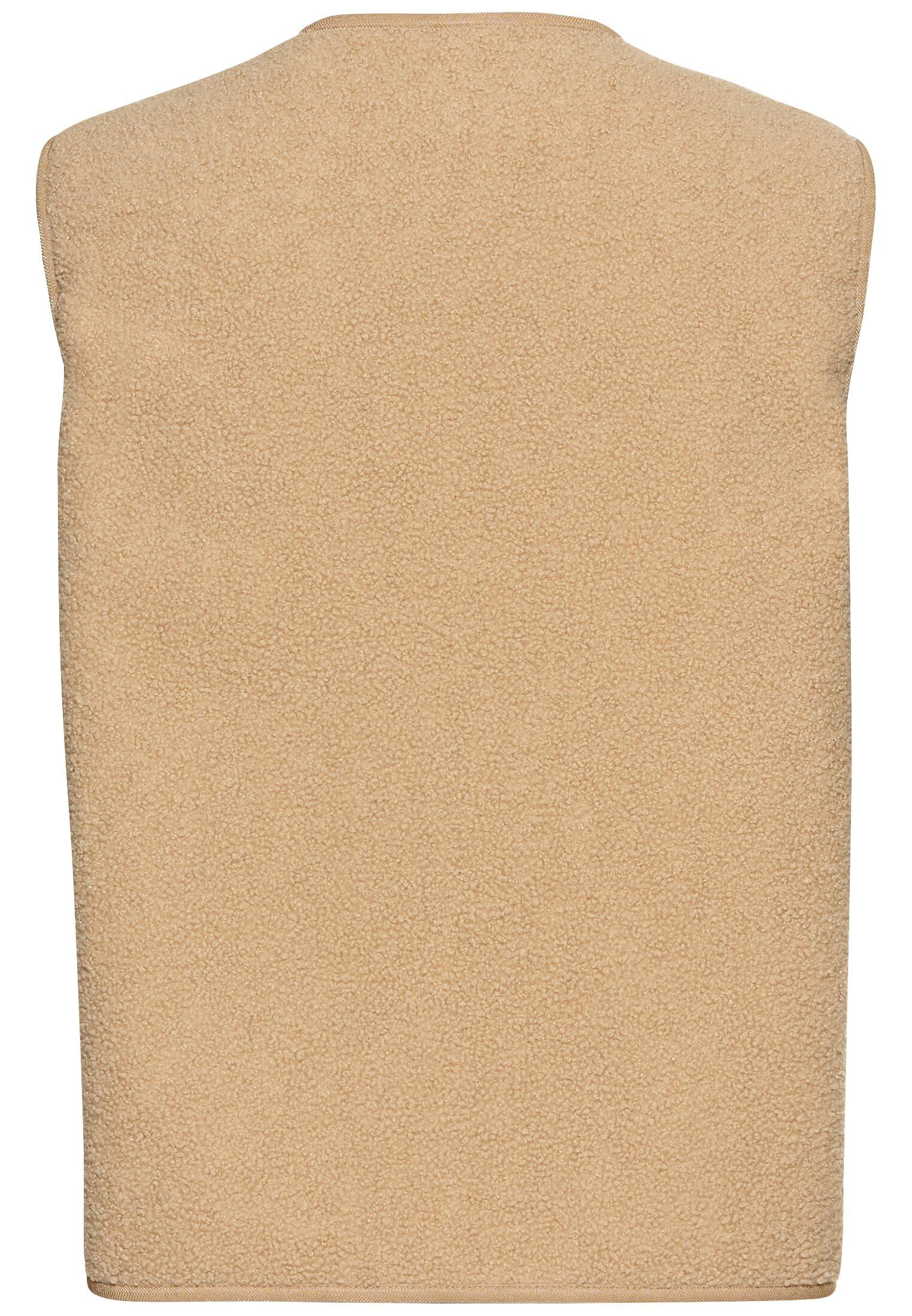 camel active Damen Fleece-Weste mit Knopfverschluss