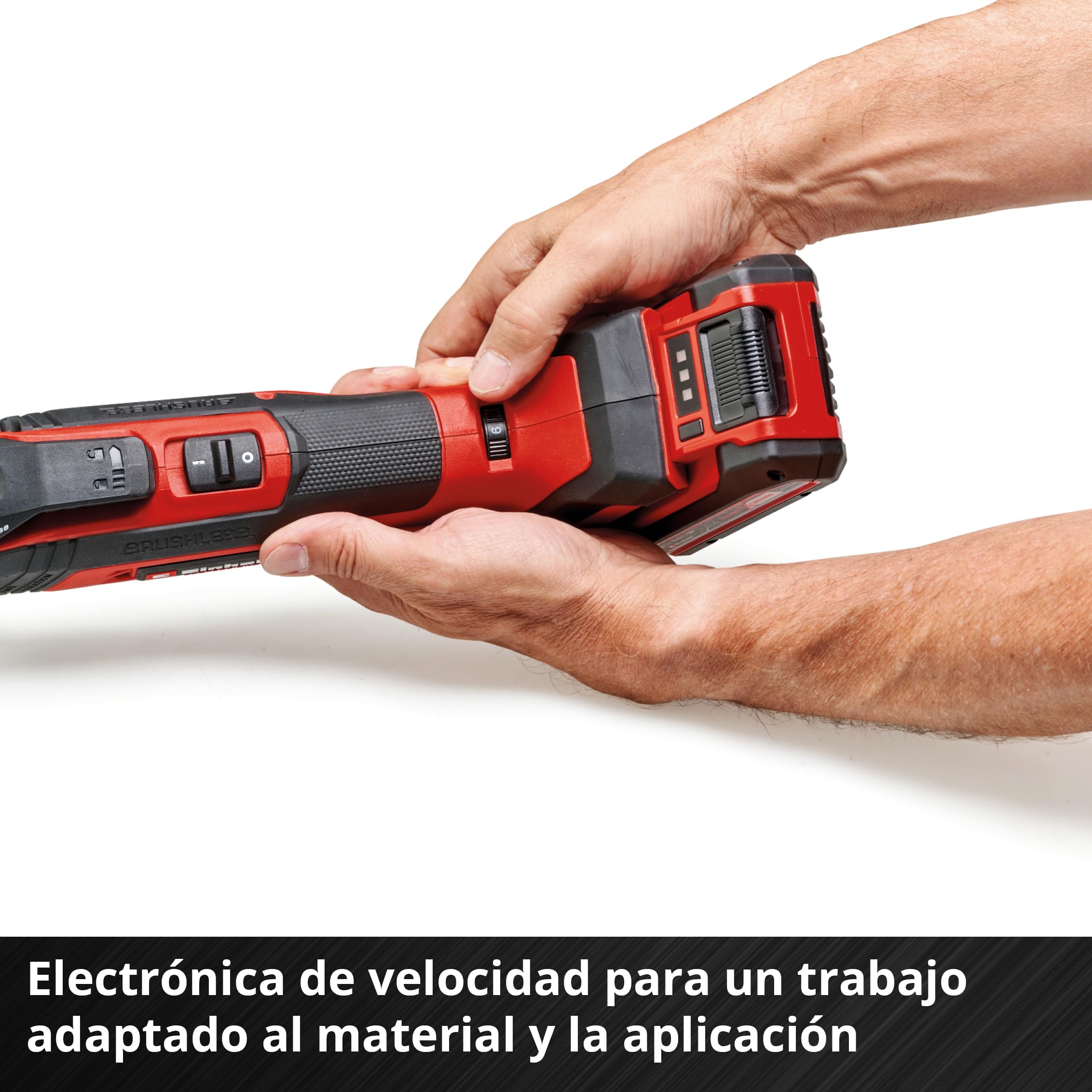 Einhell Professional Herramienta multifunción con batería TP-MG 18 Li BL-Solo Power X-Change (18 V, 3 funciones, portaherramientas magnético, incl. accesorios, sin batería)