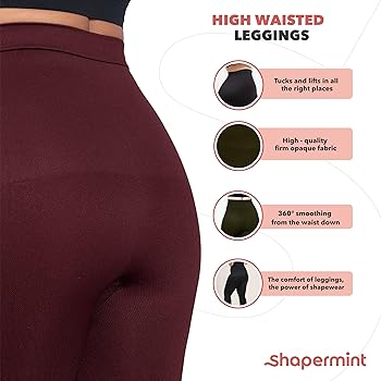 Amazon.com: SHAPERMINT Leggings for Women Tummy Control