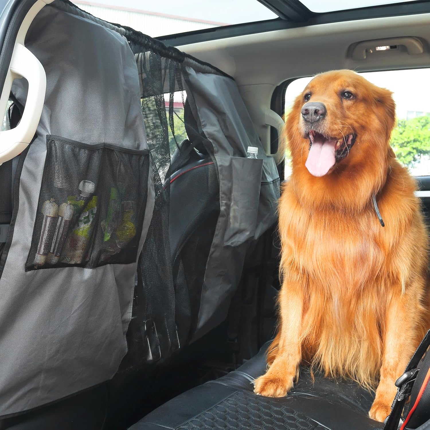 E EASTSTORM Adjustable Dog Car Net Barrier SUV, Pet Car