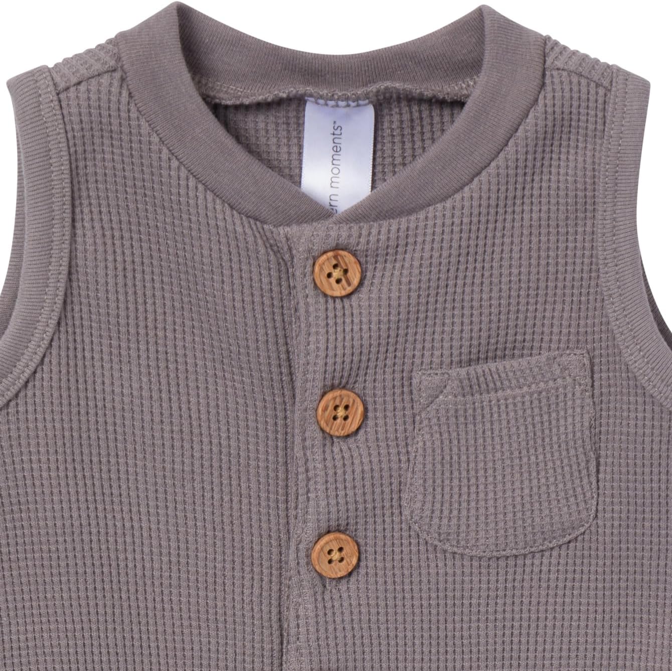 Modern Moments by Gerber baby-boys Sleeveless Romper - Image 2
