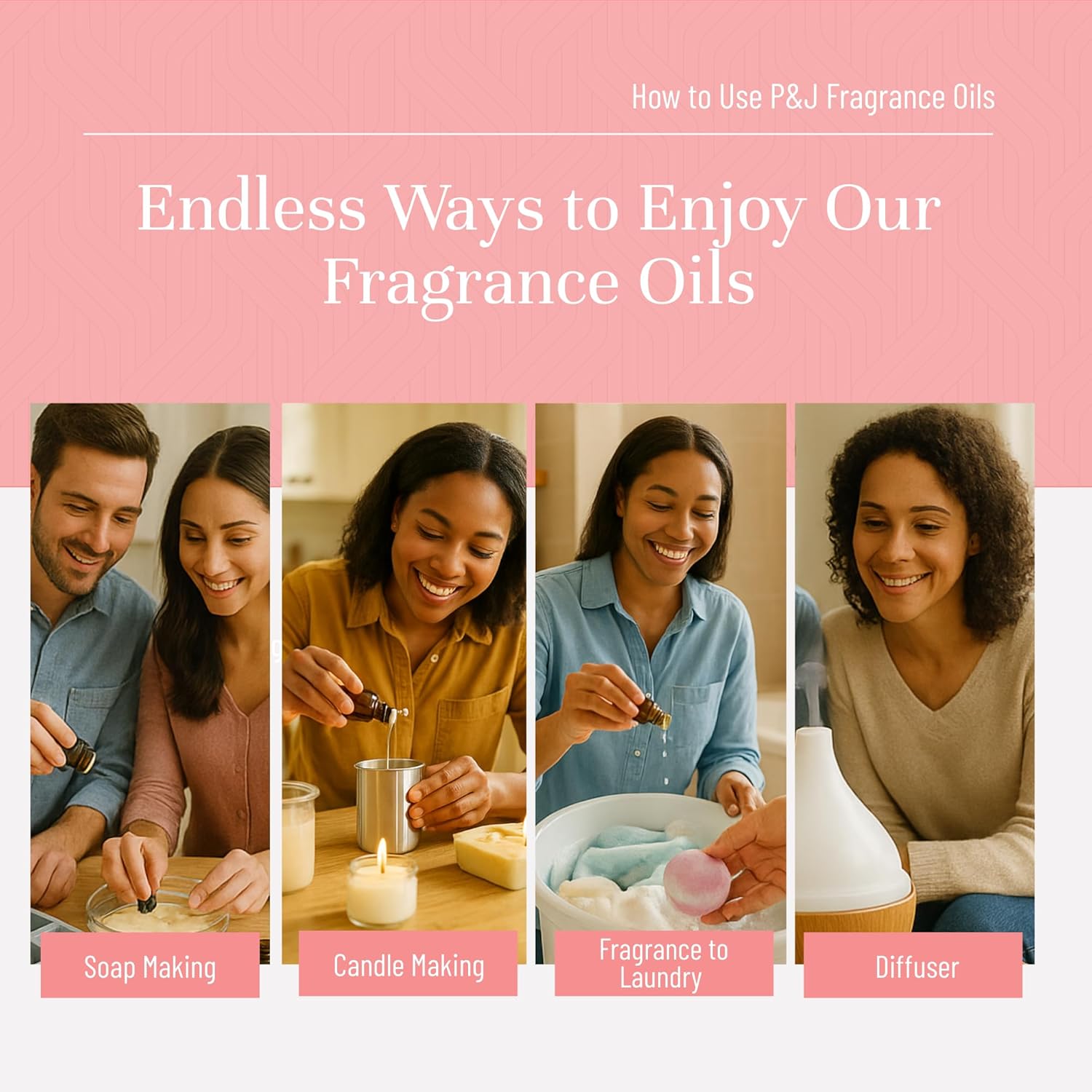 P&J Trading Fragrance Oil Floral Set | Violet, Jasmine, Rose, Lilac, Freesia, and Gardenia Candle Scents for Candle Making, Freshie Scents, Soap Making Supplies, Diffuser Oil Scents - Image 4