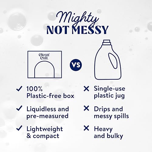 Miniatura 6 de Cleancult Hojas de detergente para ropa  3 enzimas que combaten las manchas  Hojas de detergente concentrado sin líquido  Aroma de lino fresco  60