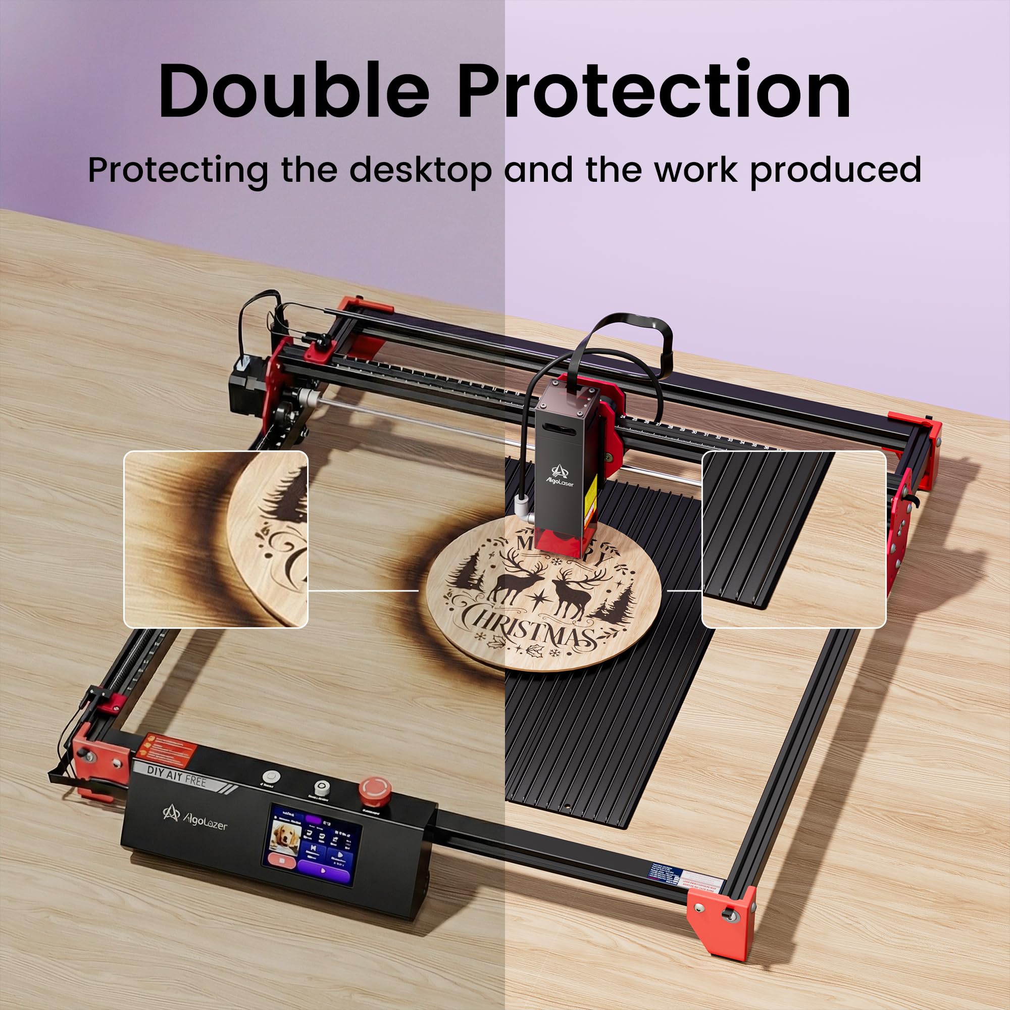 Honeycomb Wabentisch für Laser Graviermaschine, 400×300 mm modulare Laser Schneidplatte, weniger Brandspuren und bessere Luftzirkulation, Arbeitsfläche für Lasergravierer