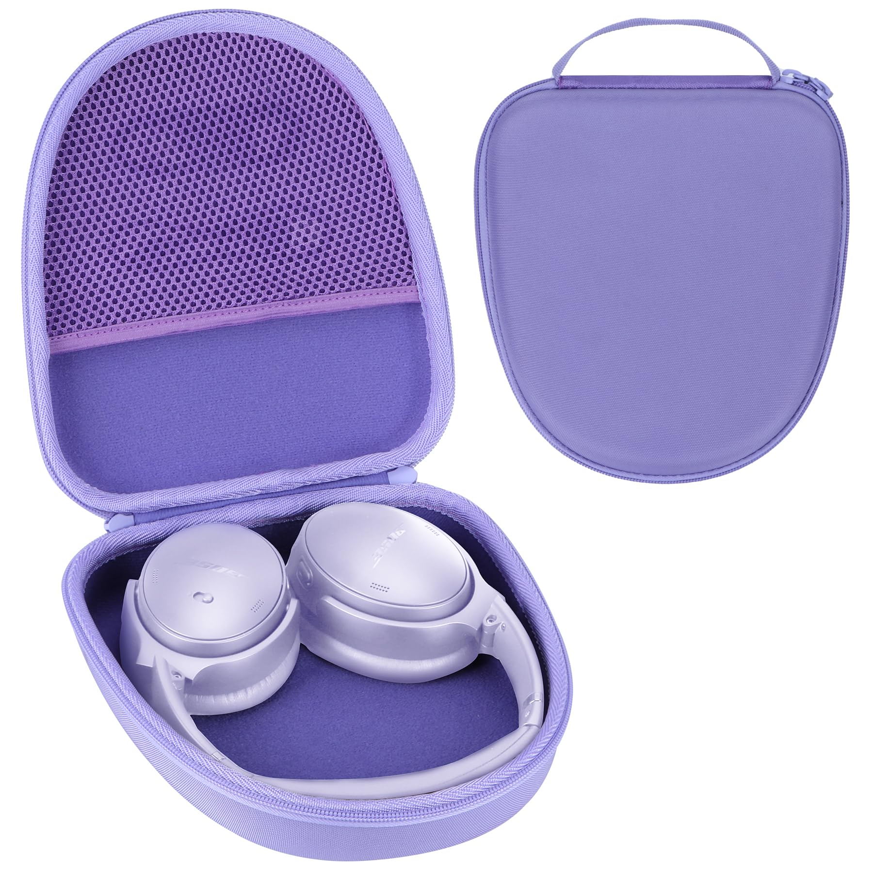 RIYADAone Hard Case Replacement for Bose QuietComfort QC Ultra QC45 QC35 QC25 QC15 QCSE Noise Cancelling Headphones (Purple Case)