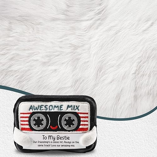 Miniatura 3 de Regalos divertidos para mejores amigas Bonita cinta de casete retro de felpa, regalos sentimentales de amistad para mejores amigas, regalo de