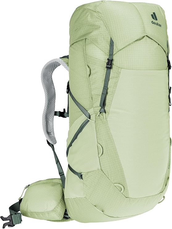 Deuter Women's Aircontact Ultra 35 + 5L SL Lightweight Trekking & Thru-Hiker Backpack for Backpacking & Long-Distance Hiking & Travel - Mineral-Ivy