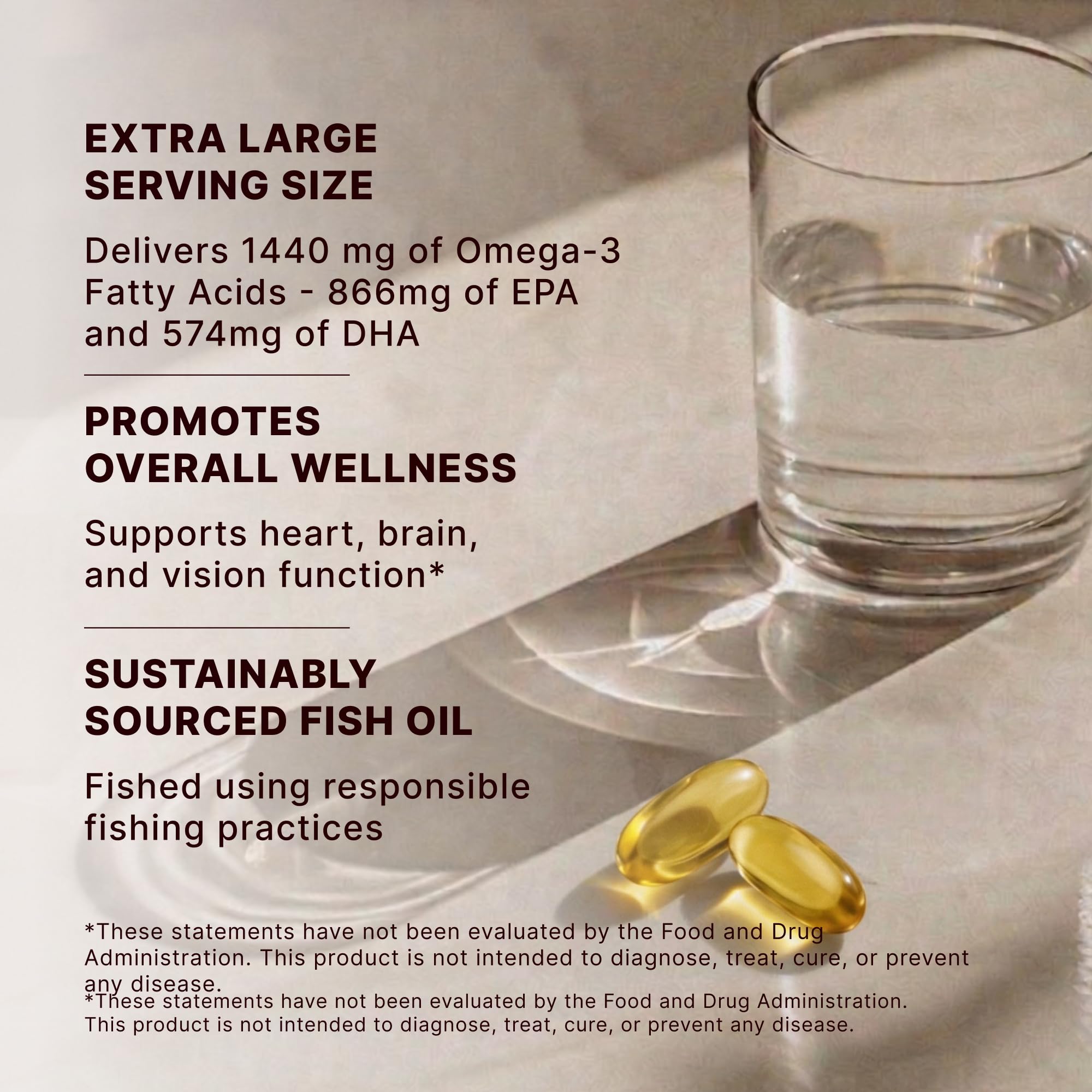 SOULSATION Fish Oil Omega 3 Supplements Softgels 2400mg, for Women & Men — Amazon image 7