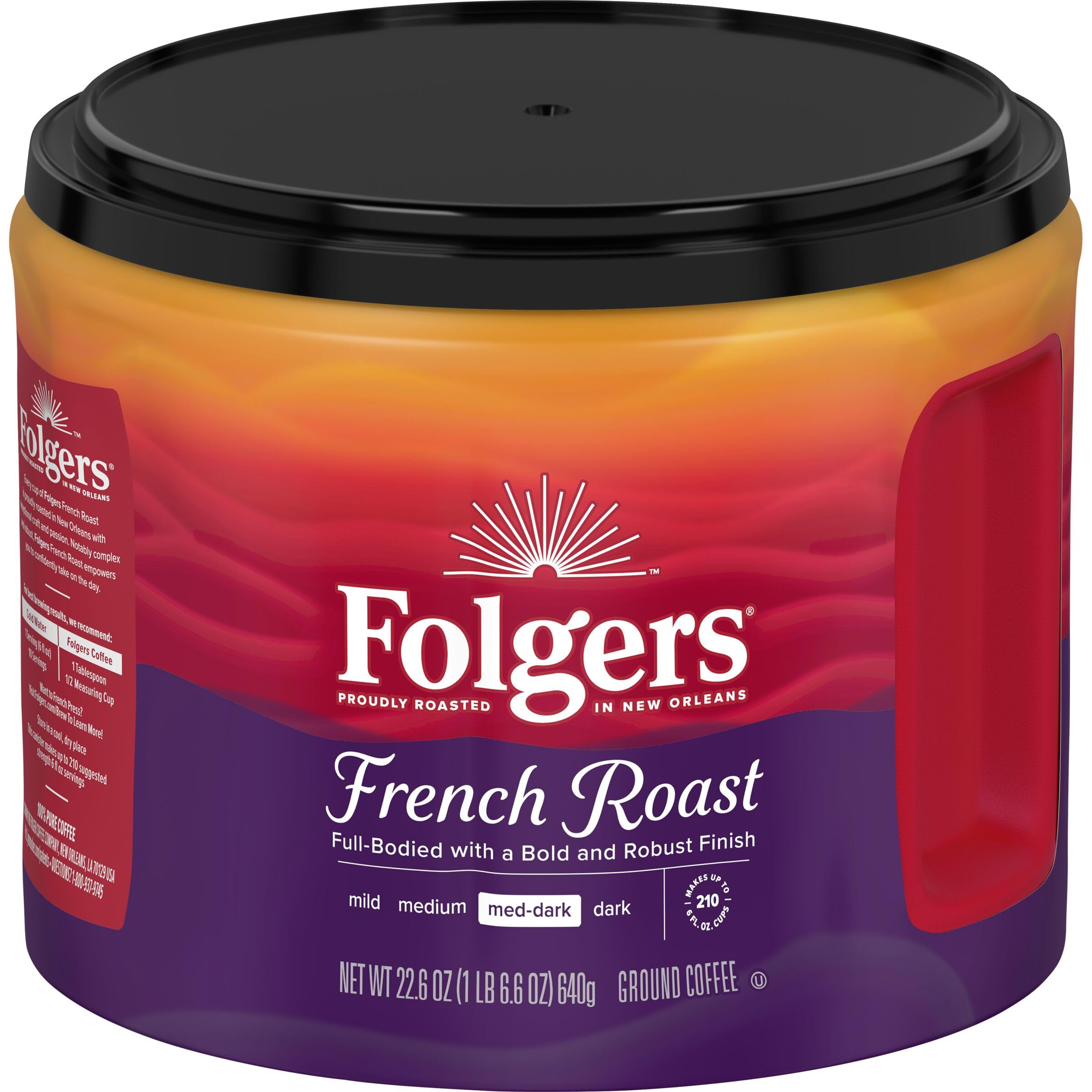 Folgers French Roast Medium-Dark Ground Coffee