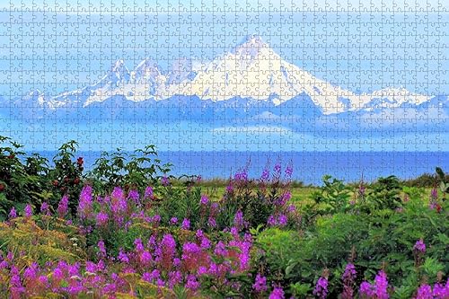 Alaska Kenia Mt Iliamna USA Rompecabezas para adultos 1000 piezas de madera regalo de viaje recuerdo