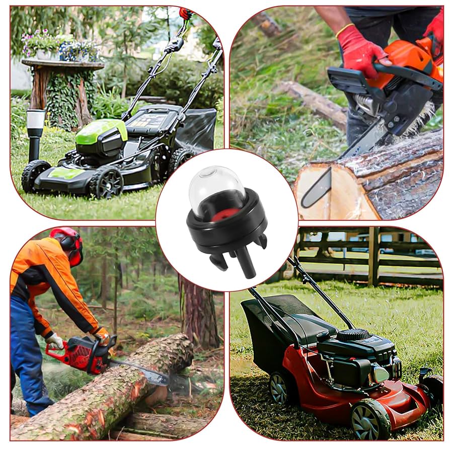 Nikou 5Pcs Carburetor Oil Bubble, Snap Button Primer Components For Carburetter Primer Fuel Pump Chainsaws Trimmer