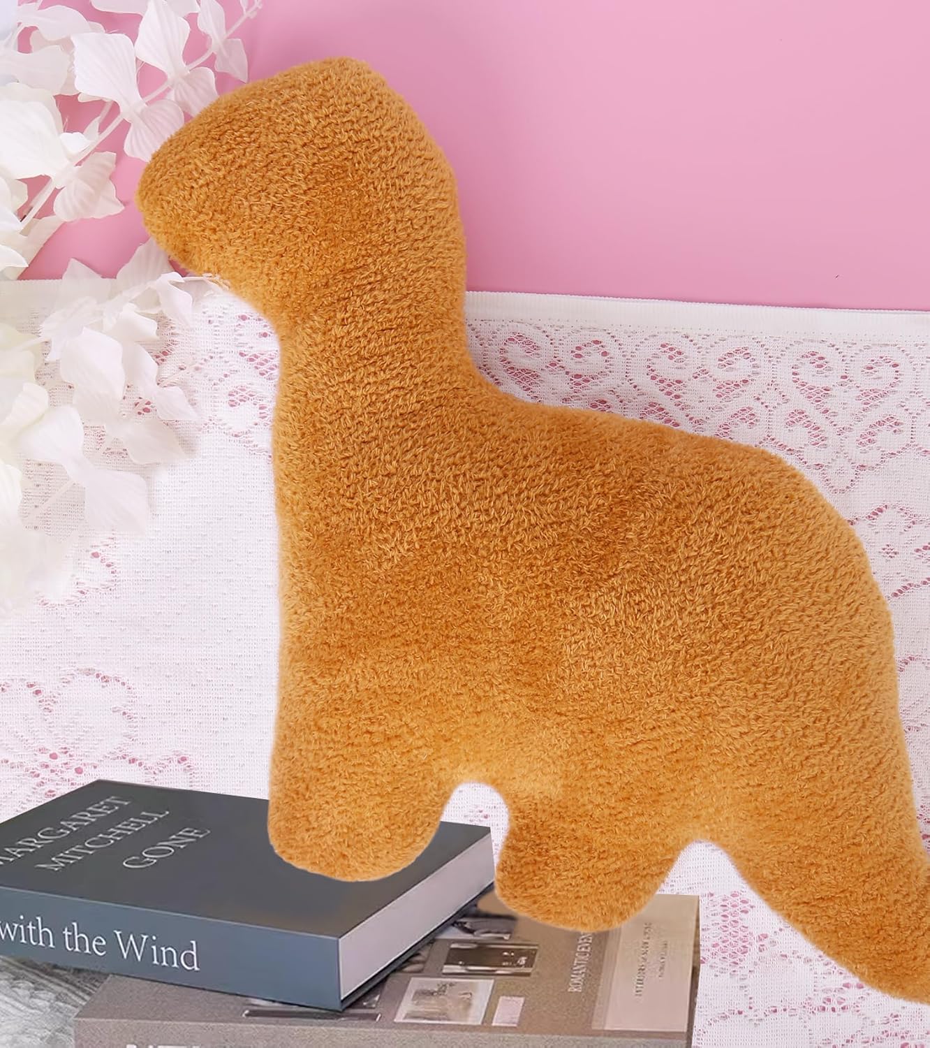 HitToys Dino Nuggets Pillow Plush 18 in, Dinosaur Stuffed Animal Dino Chicken Nugget Plush Toy, Funny Stuffed Animal Room Decor Gifts for Kids Party Birthday Christmas HitToys Dino Nuggets Pillow Plush 18 in, Dinosaur Stuffed Animal Dino Chicken Nugget Plush Toy, Funny Stuffed Animal Room Decor Gifts for Kids Party Birthday Christmas