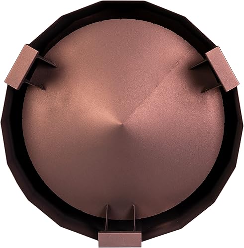 Miniatura 9 de EMMA + OLIVER Hestia - Chimenea portátil sin humo, 19.5 pulgadas de diámetro, acero con acabado de bronce, diseño de combustión de madera, incluye