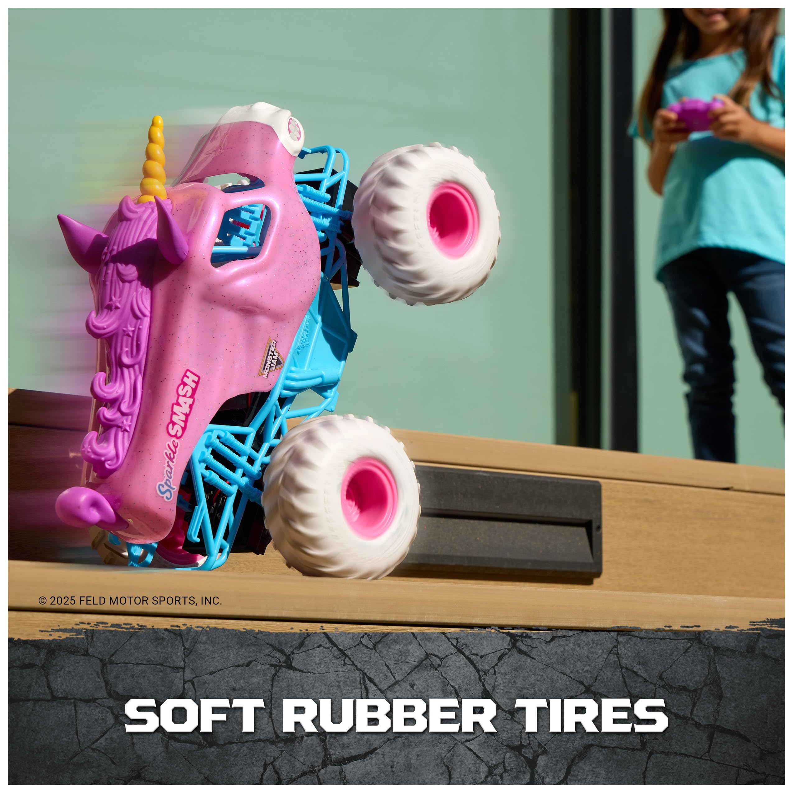Amazon.com: Monster Jam, Official Sparkle Smash Remote Control
