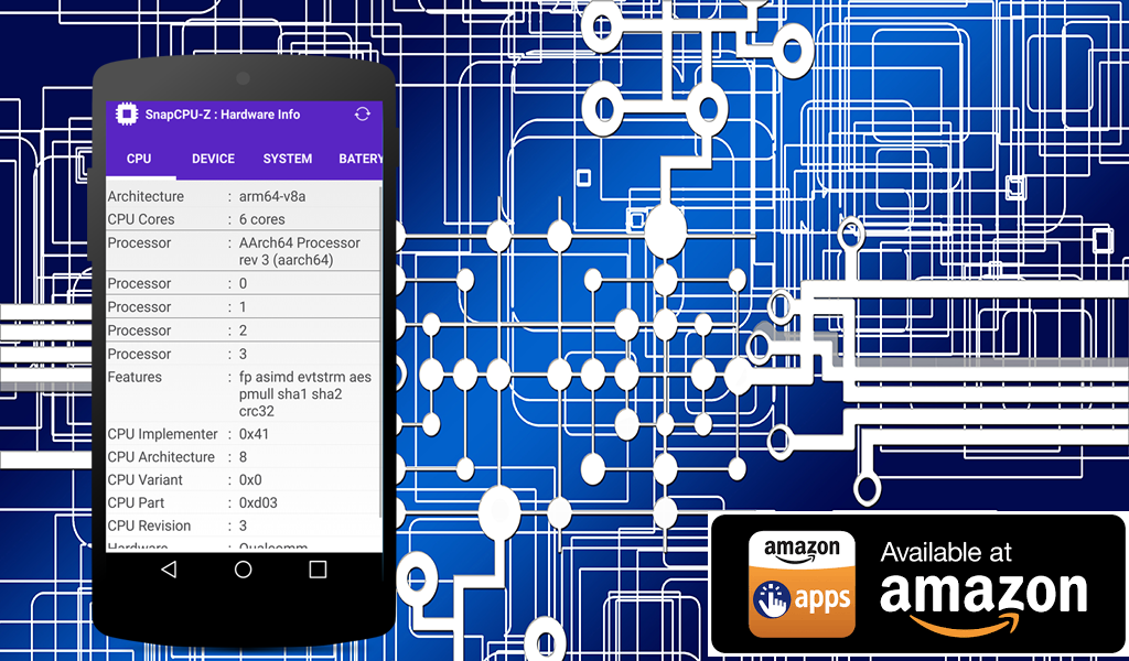 Cpuid SnapCpuz hardware Info App on Amazon Appstore