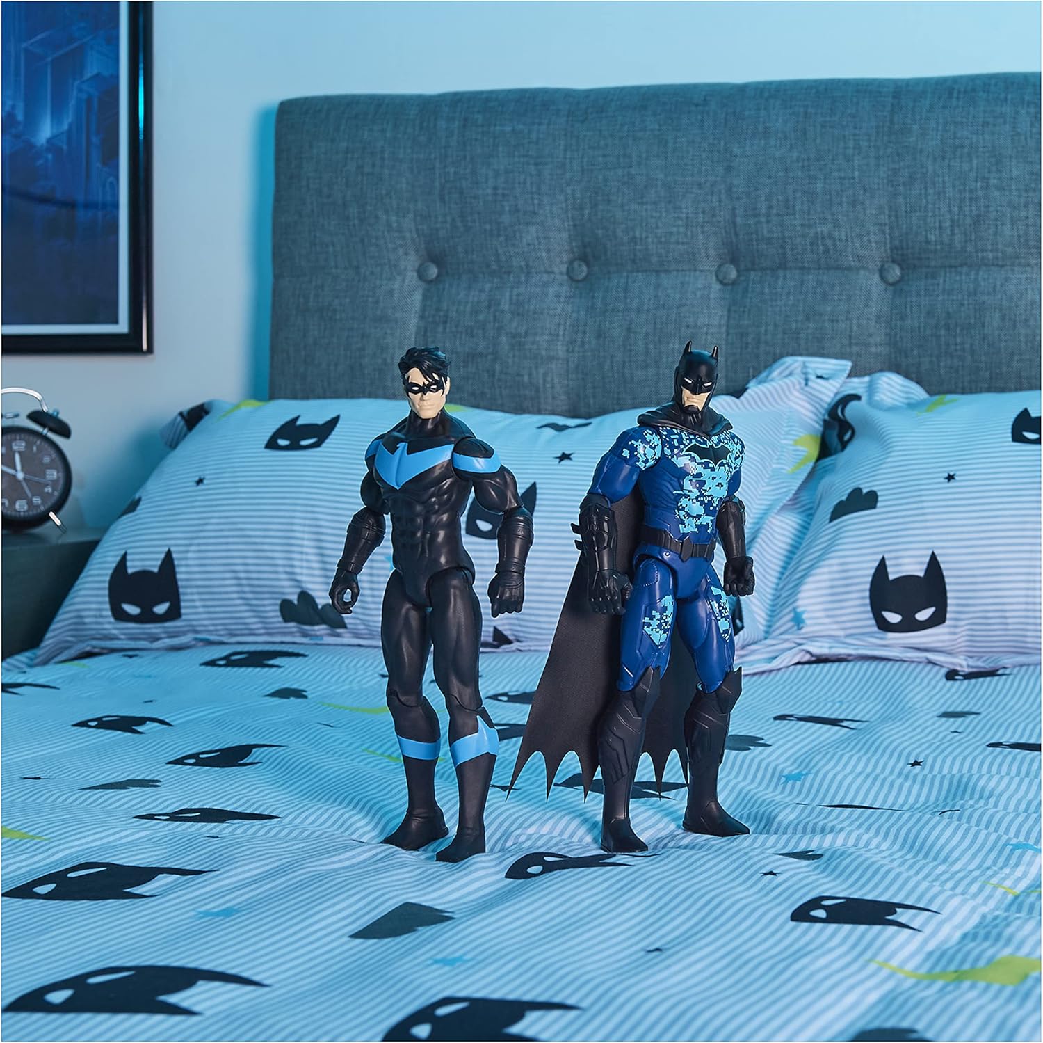 Batman 12-inch Bat-Tech Tactical Action Figure (Blue Suit), Kids Toys for Boys Aged 3 and up