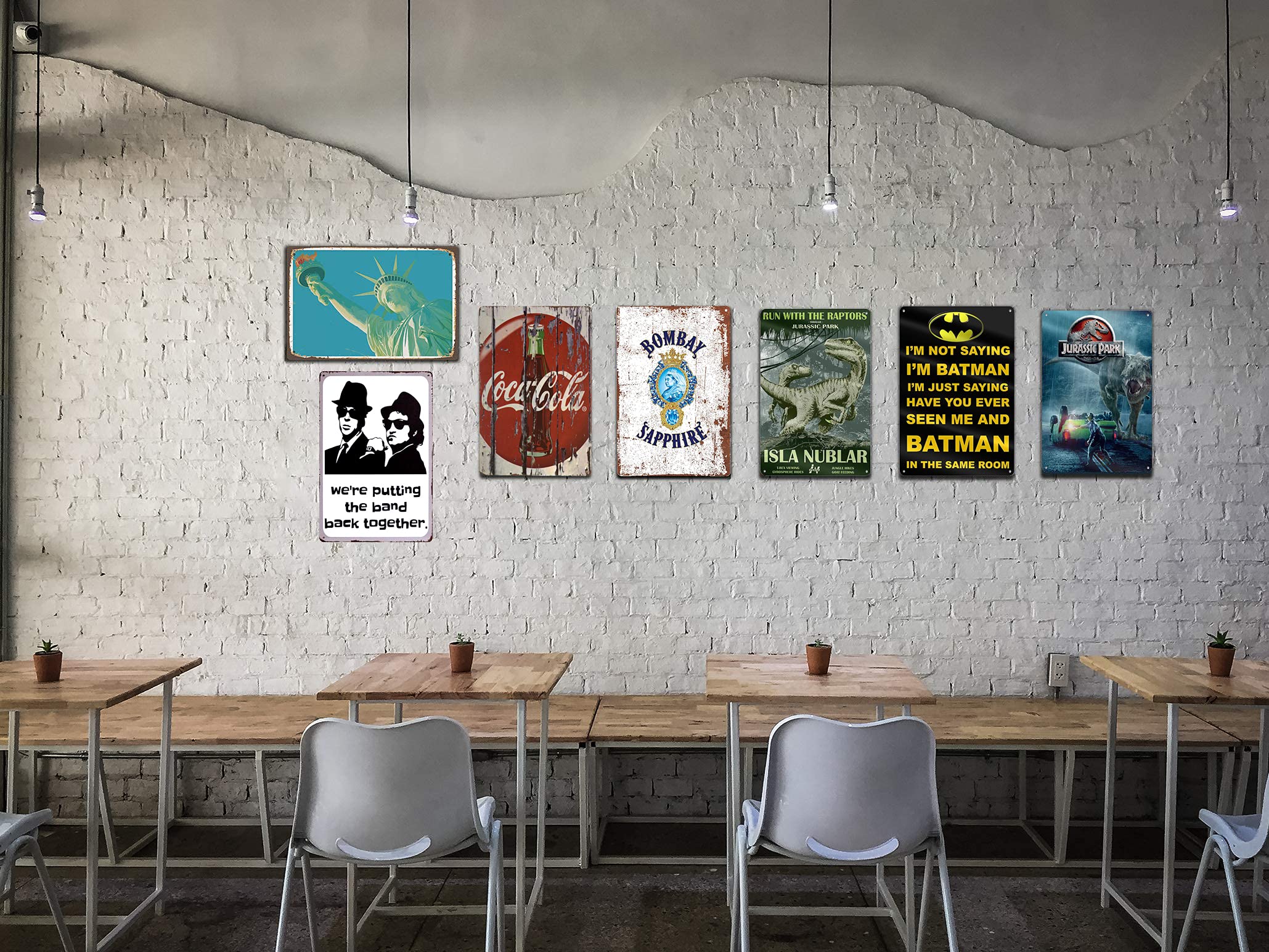 Placa De Metal Vintage De Hierro Para Hombre, Pintura Rectangular, Decoración De Pared