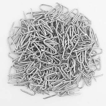 OMOTOOL Wire Fencing Galvanised Staples (280 pcs),Chicken Wire Fencing Staple Horseshoe Nail Set - Securely Attach Chicken Wire Netting Wire Mesh to Fences or Posts