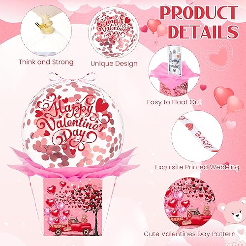 Miniatura 2 de Caja de dinero para el día de San Valentín para decoración del día de San Valentín, kit de regalo en efectivo de San Valentín, kit de extracción de