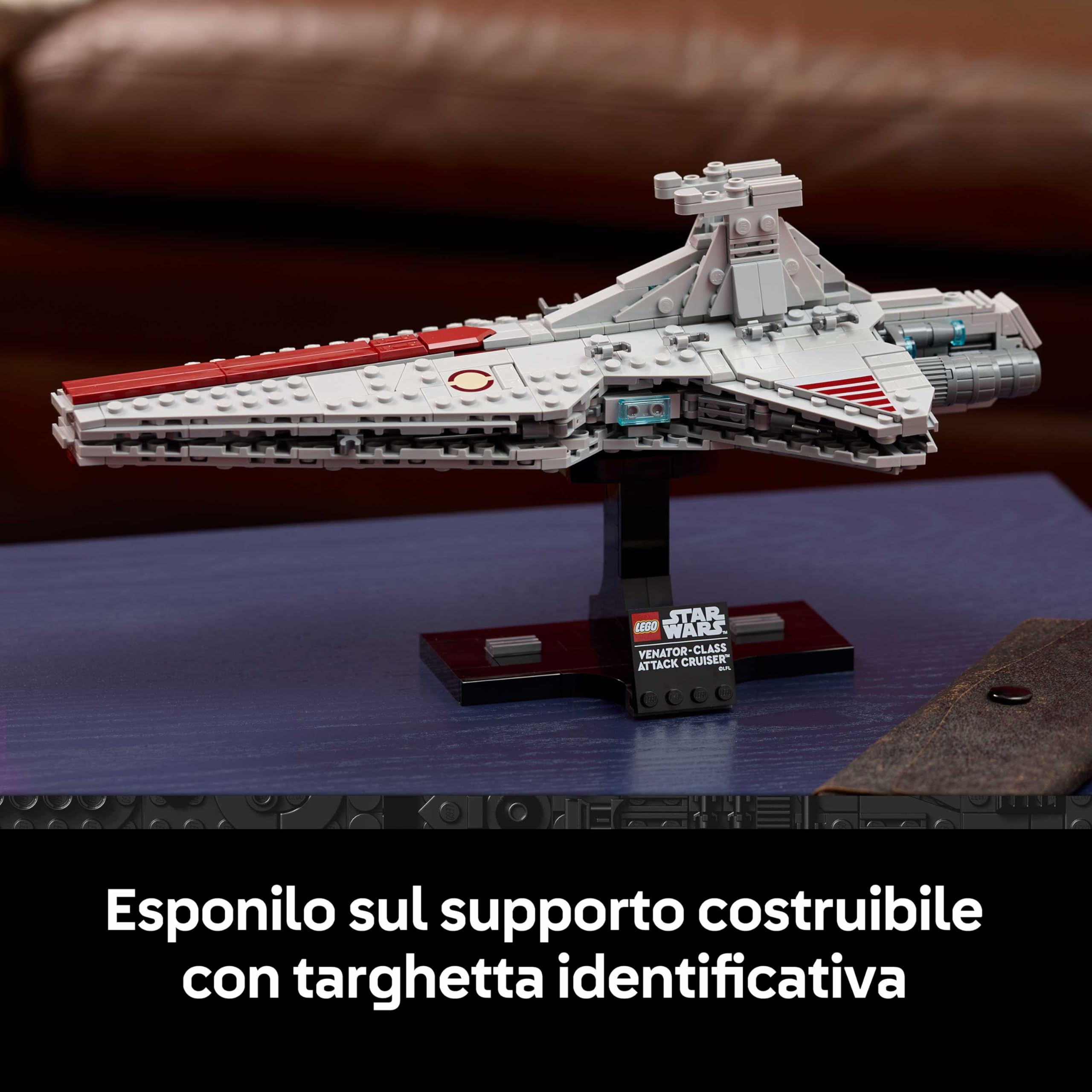 LEGO Star Wars 75441 Attack Cruiser Classe Venator - Kit di Modellismo per Adulti con Astronave della Repubblica - Decorazione per Casa - Regalo da Collezione per i Fan de La Vendetta dei Sith
