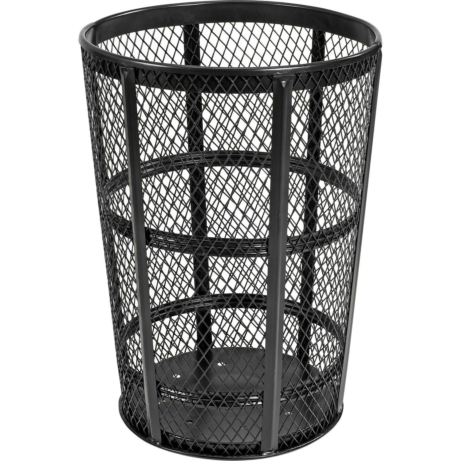 Amazon.com: Global Industrial Outdoor Metal Trash Container Black