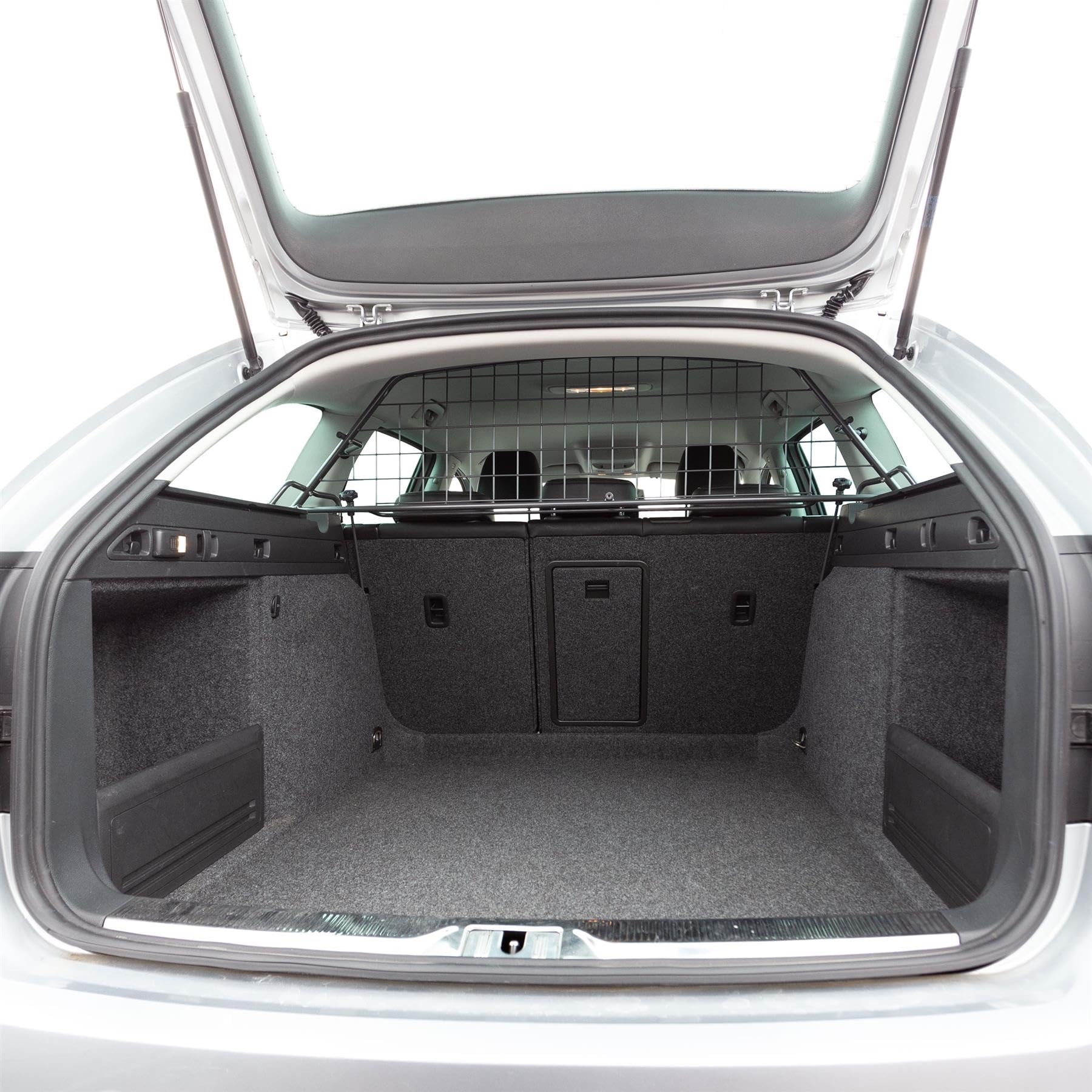 Travall Hundegitter für Skoda Superb 2008-2013 [Nur geeignet für Modelle ohne Schiebedach.], fahrzeugspezifisches Trenngitter für den Kofferraum aus Stahl, passgenau für sicheren Hundetransport
