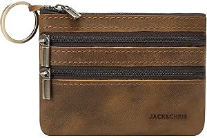 Jack and Chris Men's Genuine Leather Coin Purse Wallet