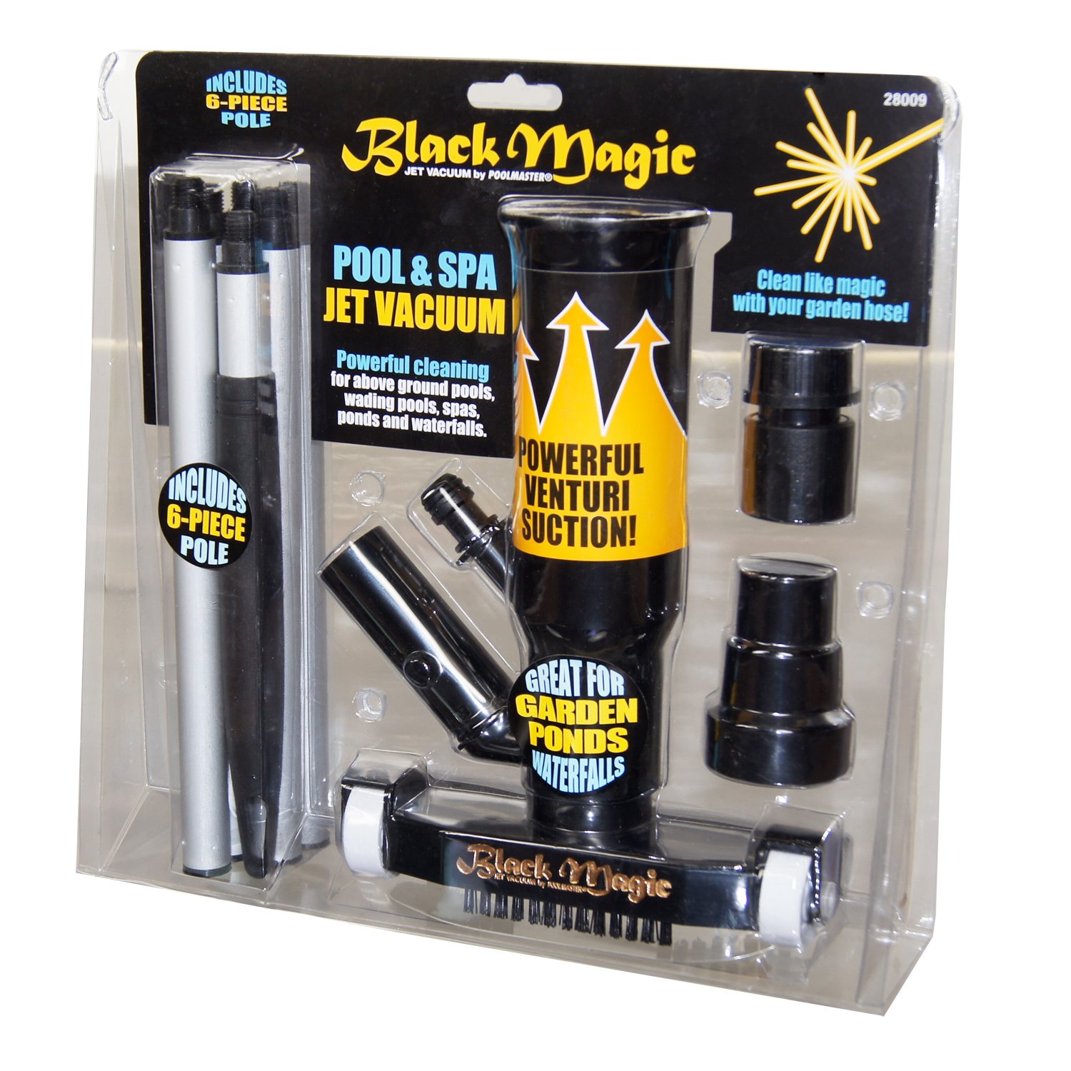 Poolmaster 28009 Black Magic Jet Vacuum With Sectional Pole