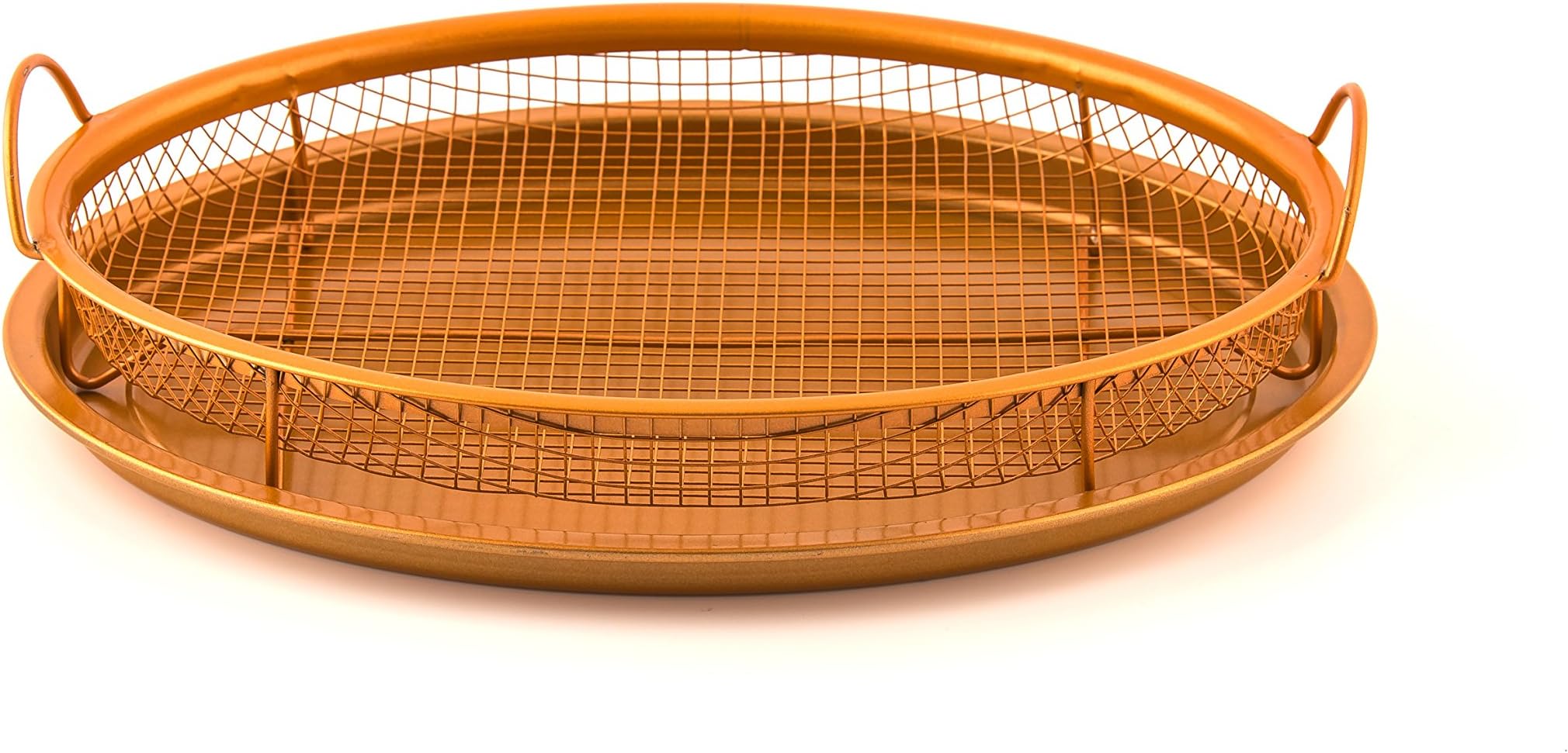 MasterPan Copper tone 12-inch Ceramic Non-stick Crisper