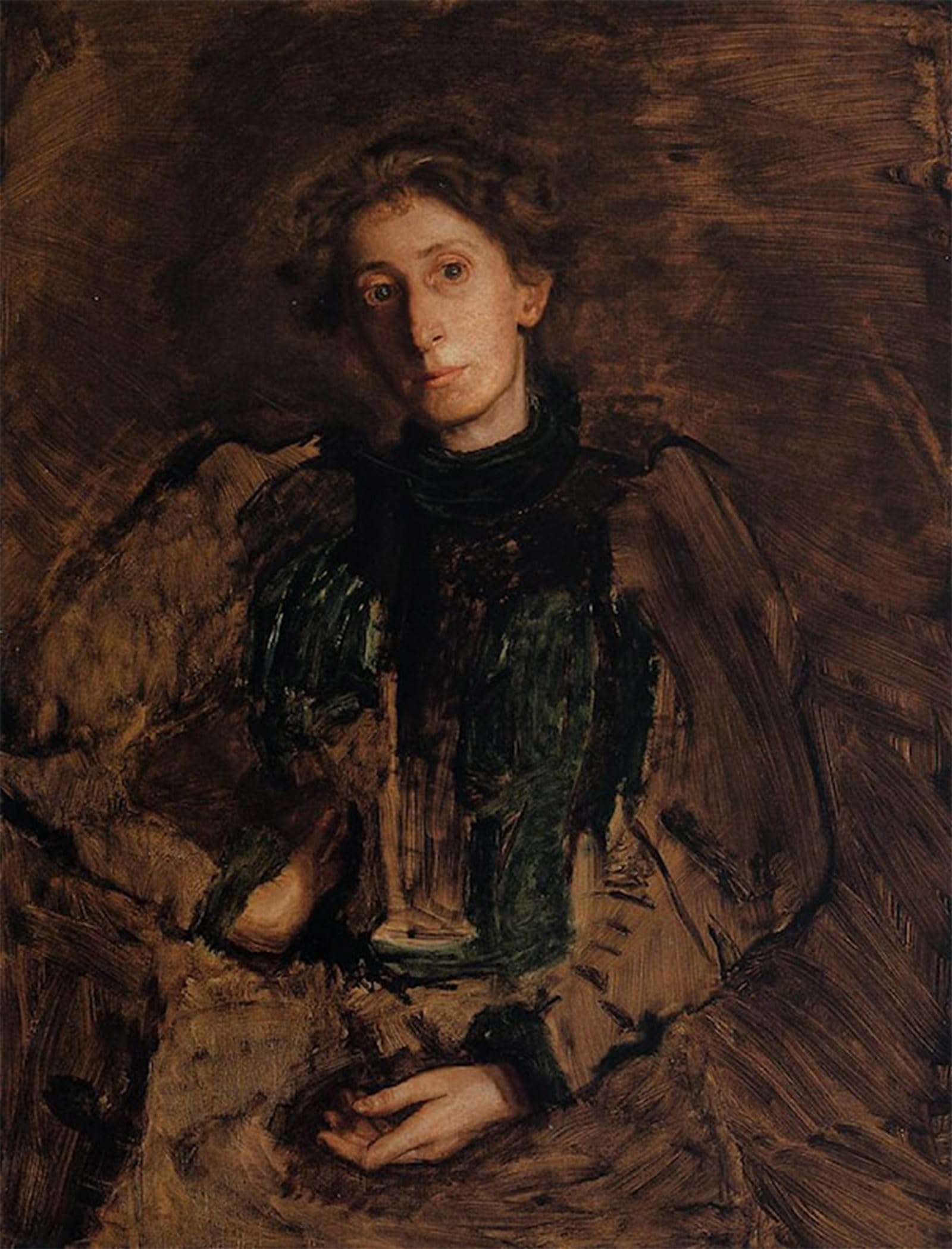 SERENDIPITP Vintage Picture Print on Canvas Wall Art Poster Portrait of Jennie Dean Kershaw Eakins Artwork Print Poster for Wall Decor 60x90cm