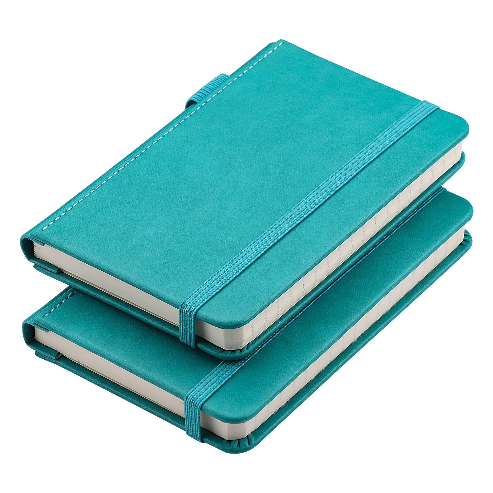 RETTACY Pocket Notebook 2 Pack - Small Notebook Journal with 312 Numbered Pages,A6 Mini Journal Pocket Notepad,100gsm Thick Ruled Paper 3.5" x 5.5"