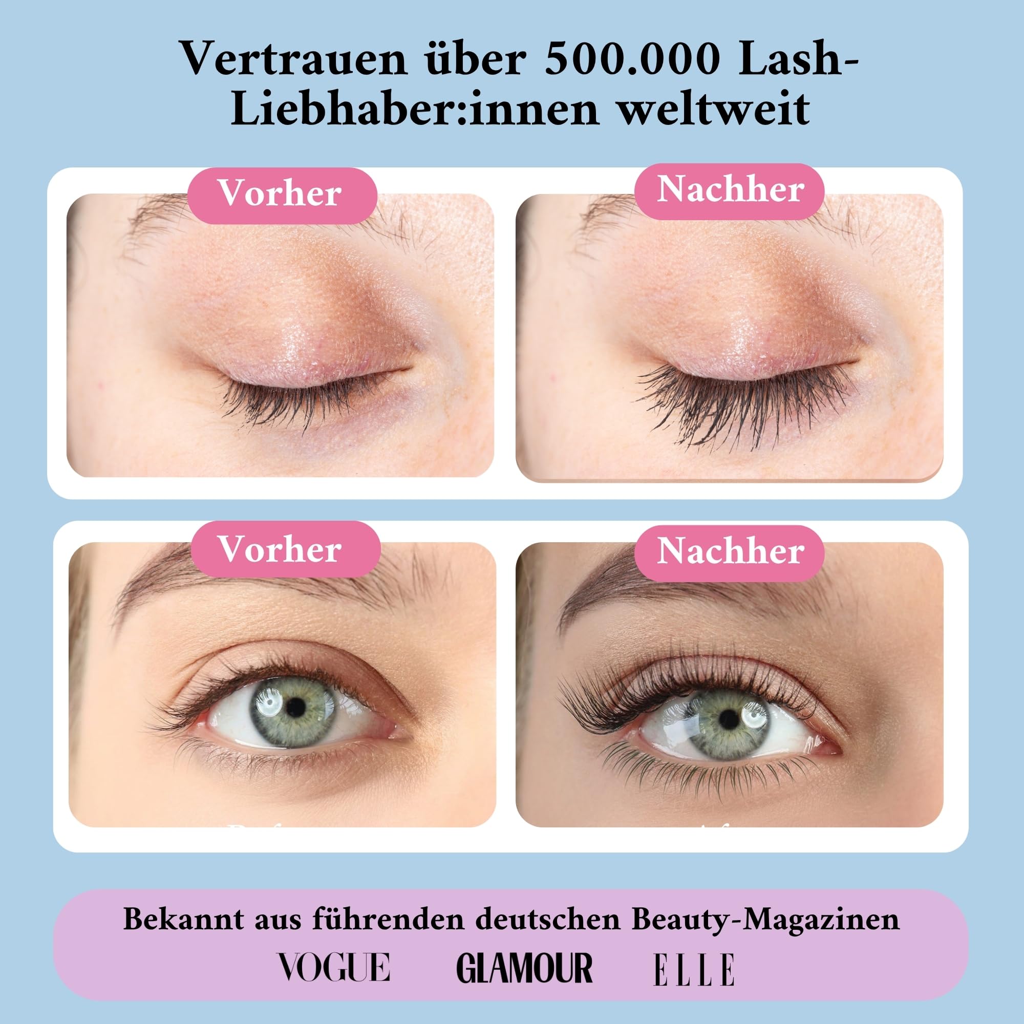 Superlative Lash Wimpernserum & Augenbrauen Serum für besseres Wachstum von Wimpern & Brauen - Testsieger - 3 ml (Wimpernserum)