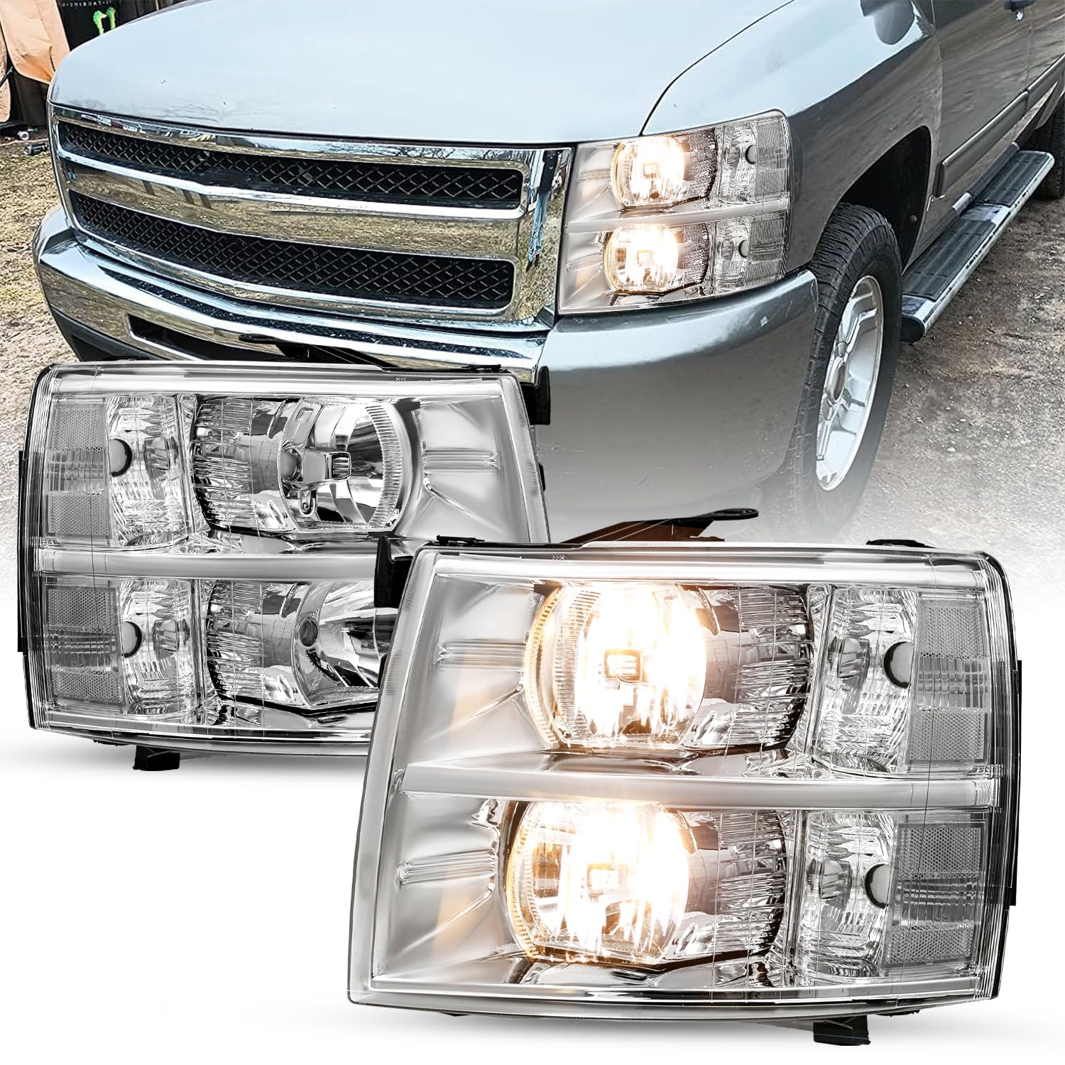 SOCKIR Silverado Headlight Assembly