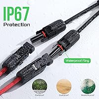 Vista 9 de Conectores solares de Bateria Power 30A en Y-Rama, cable adaptador paralelo de panel solar, conectores de cable de panel solar en par para panel