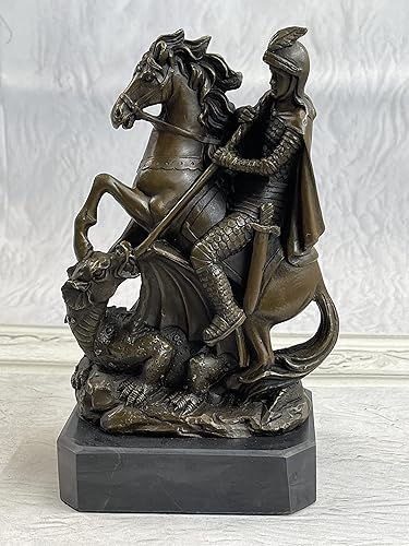 Miniatura 4 de Figura de escultura de estatua de San Jorge Slaying The Dragon - Deco WE Ship Worldwide
