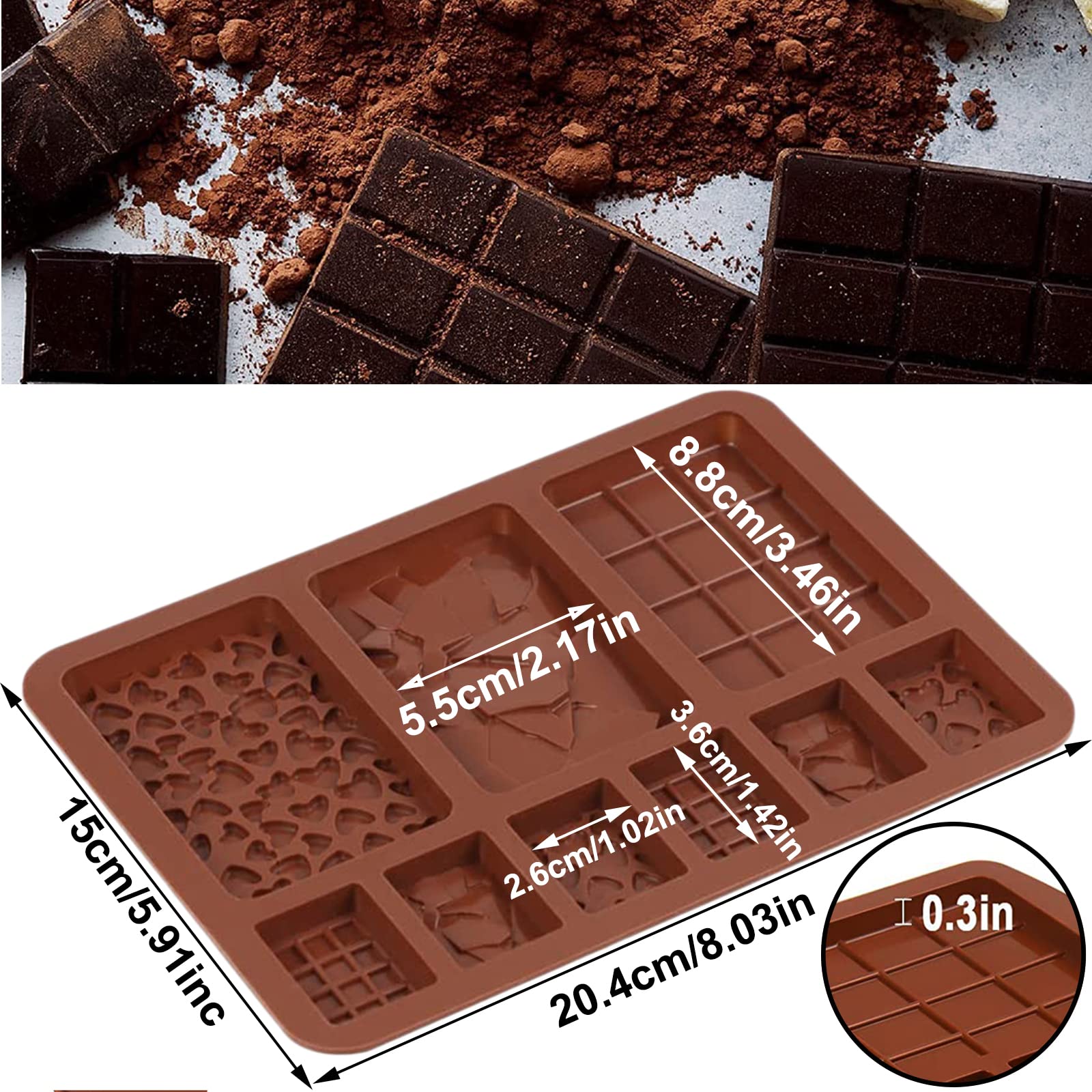 Set di 2 stampi in silicone a forma di cuore - 15 cavità antiaderenti per cioccolato, pasticcini e torte - riutilizzabili | Leroy Merlin