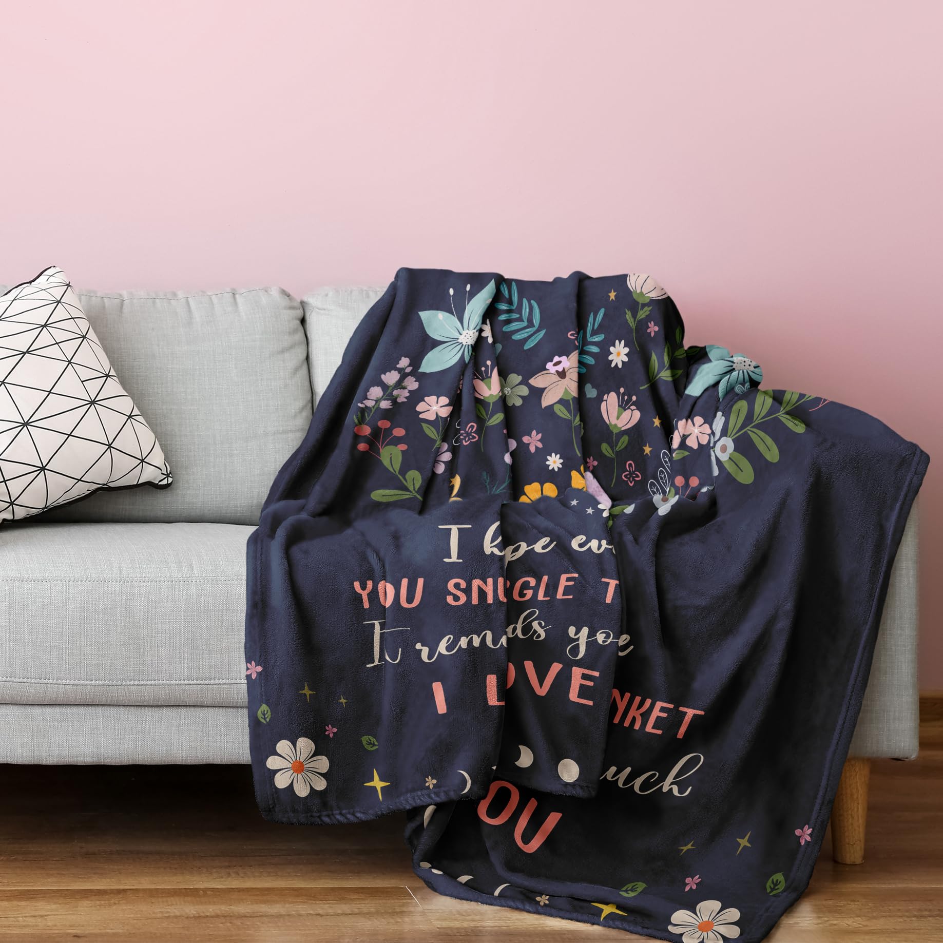 Julazy Nanny Gifts for Grandma Blanket 50"X60", Birthday Gifts for Nanny Women, Nannie Gift from Grandchildren, Best Nanny Ever Gift Idea