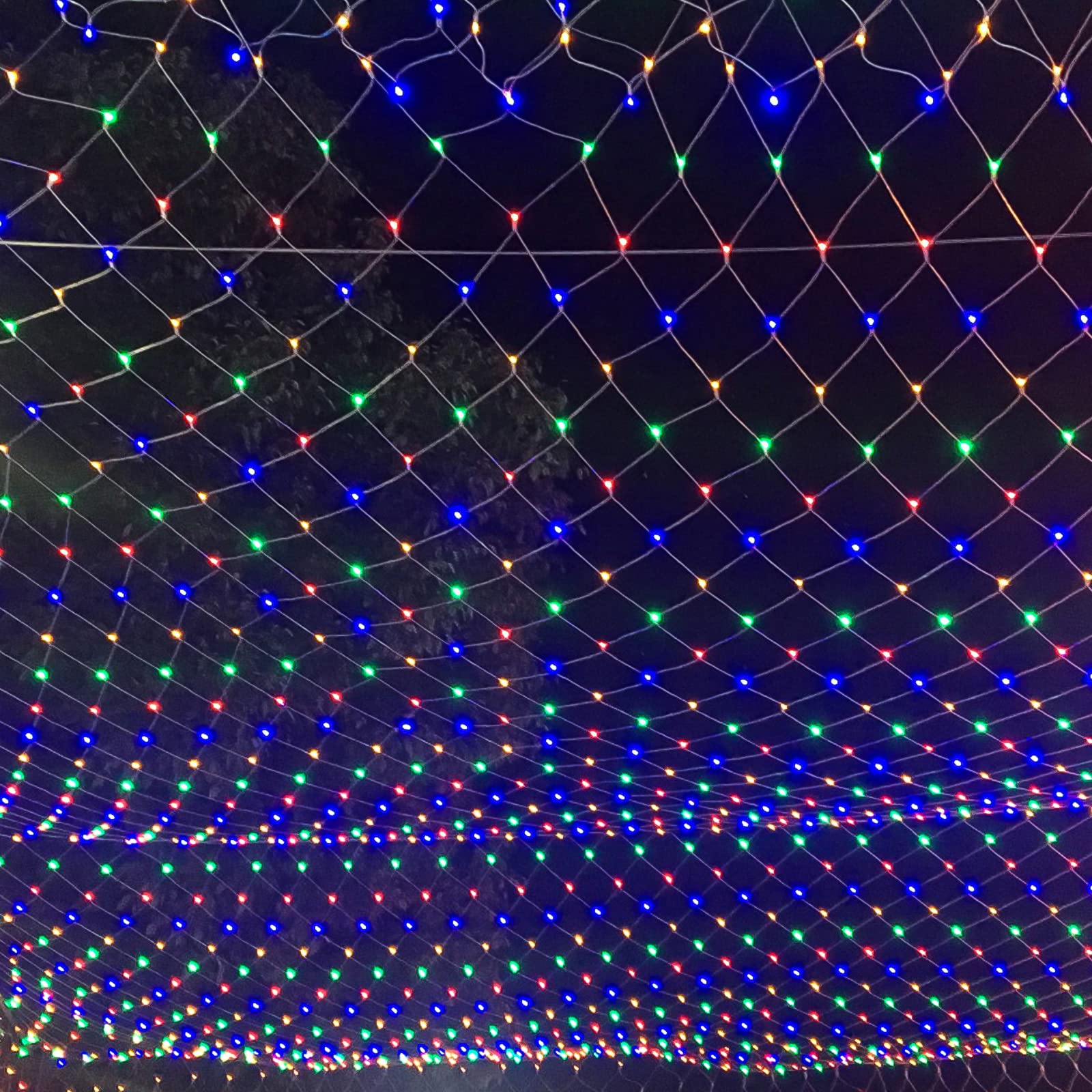 2 x siatka świetlna LED, 2 x 2 m, 200 diod LED, łańcuch świetlny, 8 trybów pracy, zasłona świetlna z wtyczką, oświetlenie bożonarodzeniowe do wewnątrz i na zewnątrz, klasa wodoszczelności