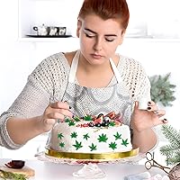 Vista 6 de 2 piezas de decoración de pastel de hierbas, moldes de silicona para fondant, moldes para malas hierbas, moldes de gomitas para hacer arcilla gomosa