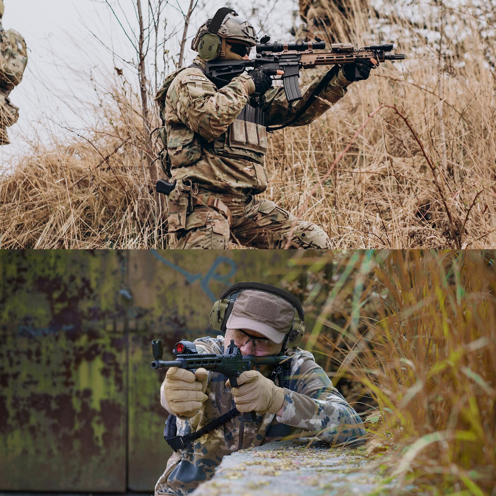 Taktyczny zestaw słuchawkowy walkie talkie, polowanie, strzelanie, airsoft, mikrofon Ptt, Boom, aktywny odbiór dźwięku, słuchawki radiowe z redukcją szumów, do RT68 H-777 RA89 RA79 UV-5R 5RM