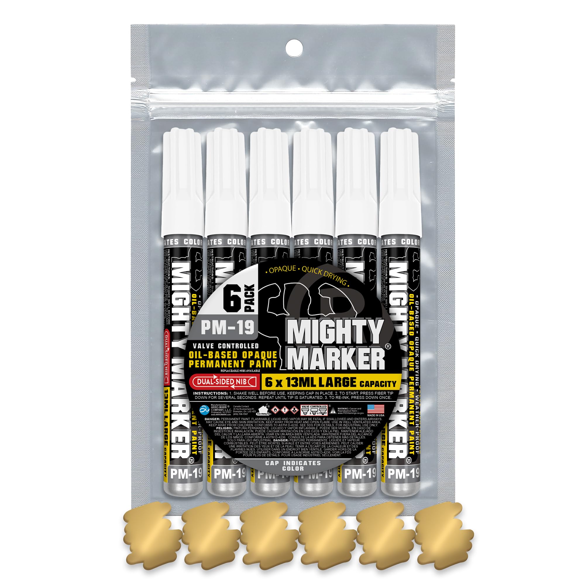 Amazon.com: Mighty Marker PM-19 Industrial Paint Marker, Xylene