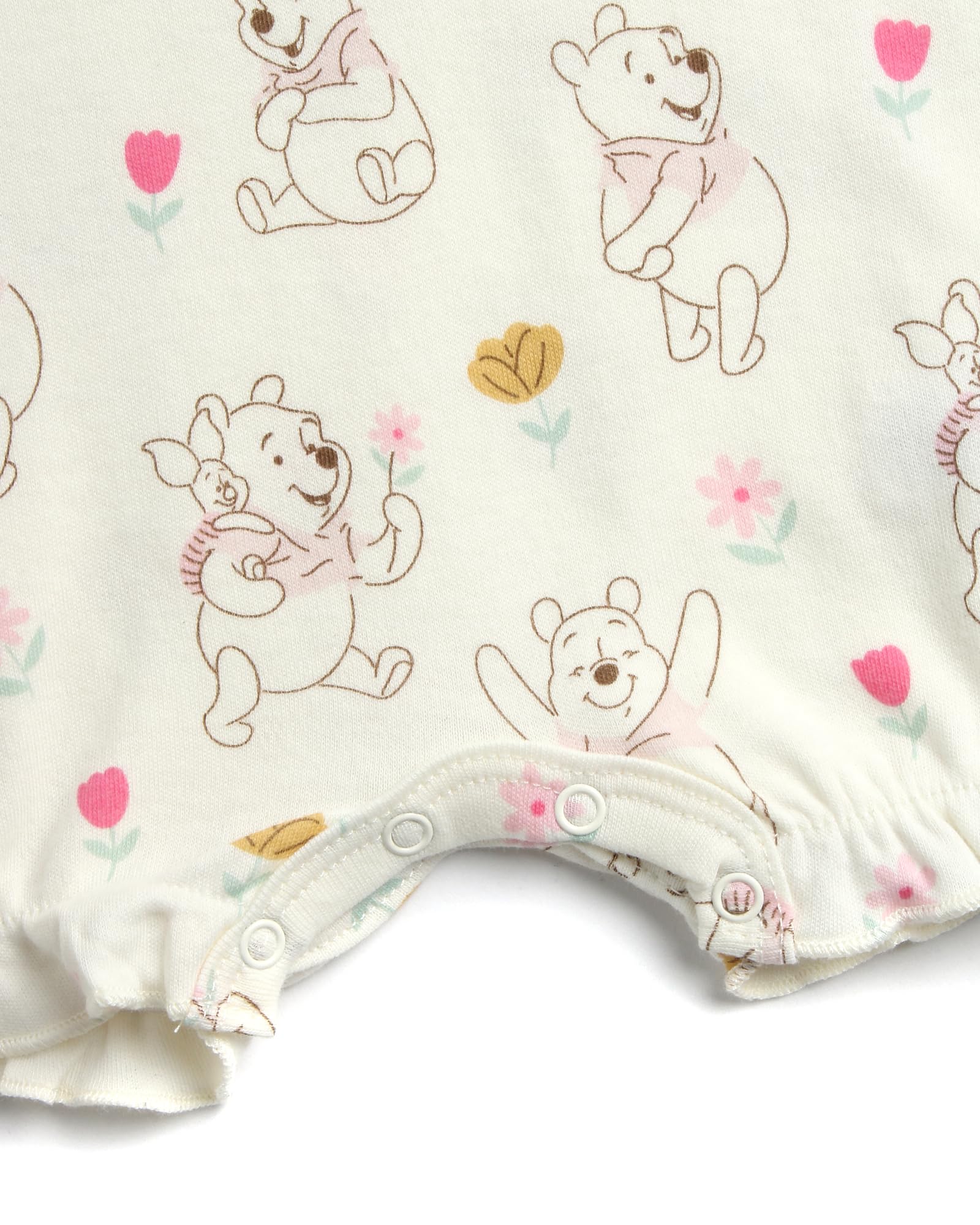 Disney Baby Mädchen Strampler 2er Pack: Minnie Mouse Rüschenärmel Strampler (Neugeborenes/Kleinkind)