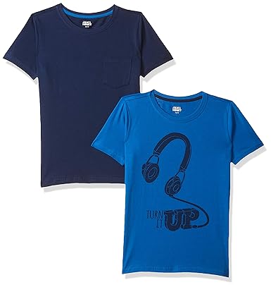 Amazon Brand - Jam & Honey Boys Regular T-Shirt