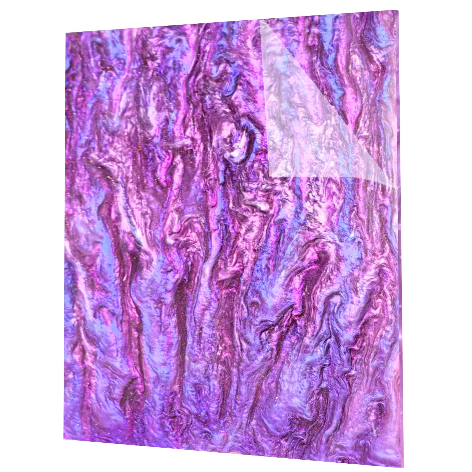 Glitter Acrylic Sheets - 6 Colors, Nebula Swirls -10