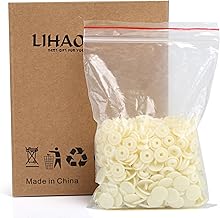 LIHAO スナップボタン プラスナップ 100組 12㎜ T5 オフホワイト