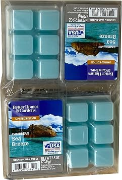 Better Homes and Gardens Caribbean Sea Breeze Wax Cubes - 4-Pack