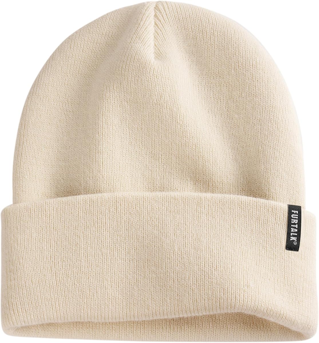 Gorro para hombres y mujeres, gorros de invierno para mujeres y hombres, gorro de punto con puños unisex suave y cálido